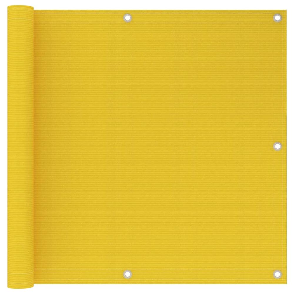 Schermo Frangivista Per Balcone Giallo 90x300 Cm In Hdpe - Foto 1