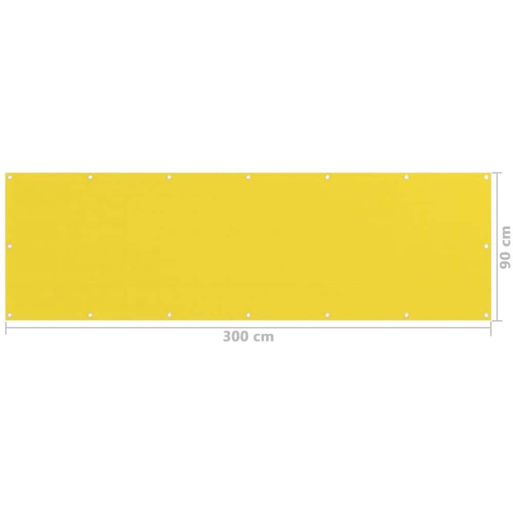 Schermo Frangivista Per Balcone Giallo 90x300 Cm In Hdpe - Foto 5