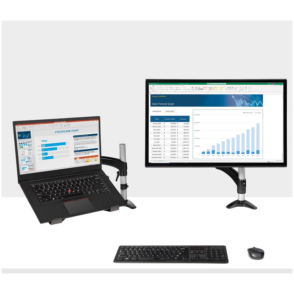 Supporto per PC portatile o monitor singolo da 34" articolato a movimento completo - Foto 11