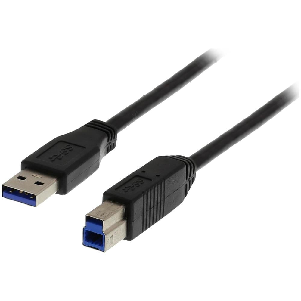 Cavo Usb 3.0, Tipo A Maschio - Tipo B Maschio, 1 M, Nero - Foto 1