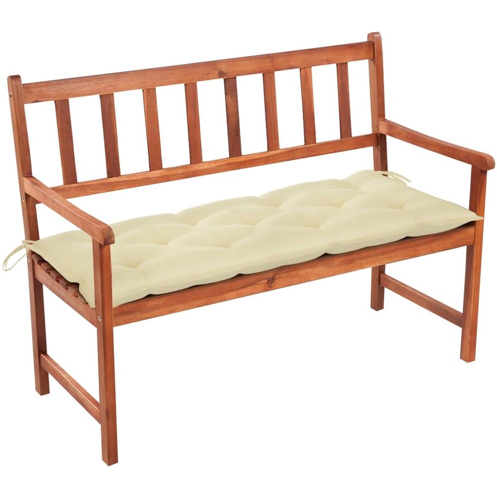 Panca da Giardino con Cuscino 120 cm in Massello di Acacia - Foto 1