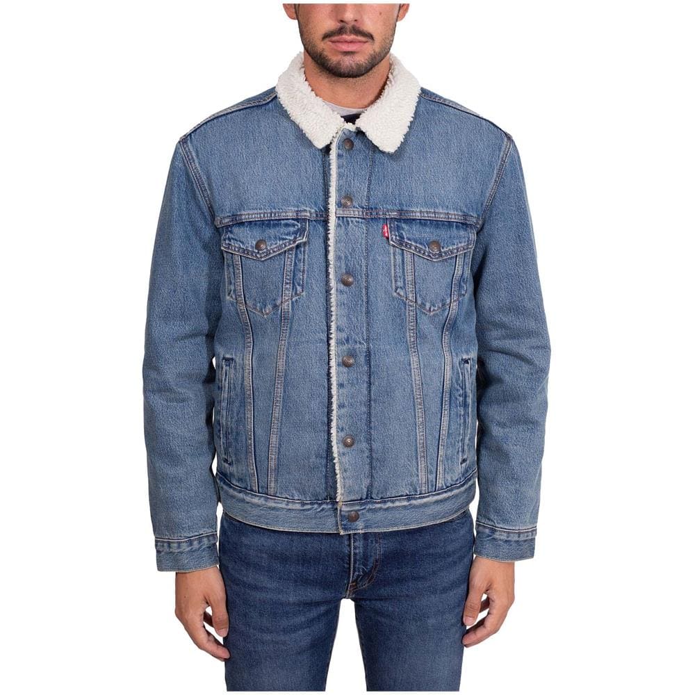 Giubbotto Uomo Sherpa In Jeans - Foto 2