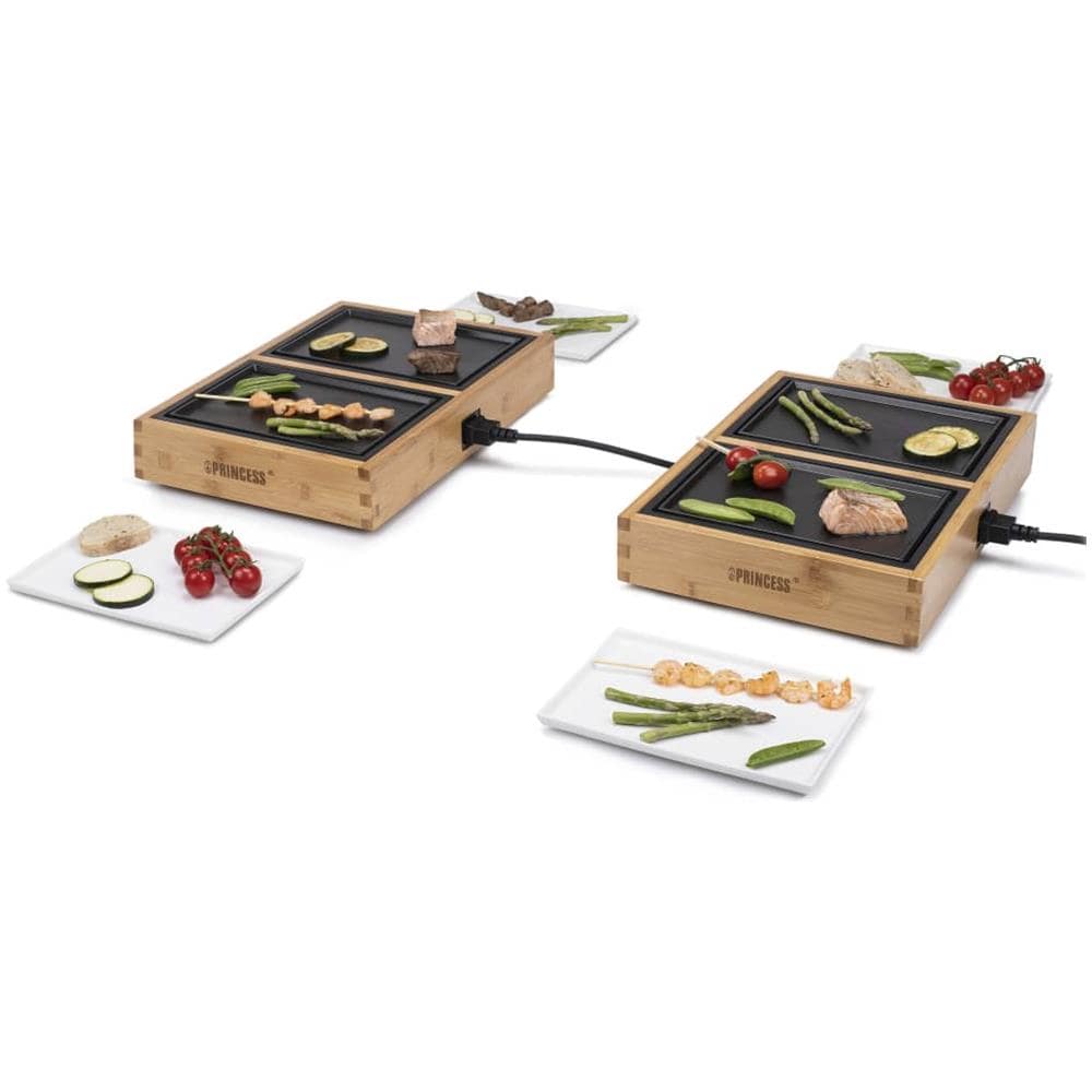 Piastra Elettrica DINNER4ALL Pure con Potenza 840 W Colore Legno - Foto 2