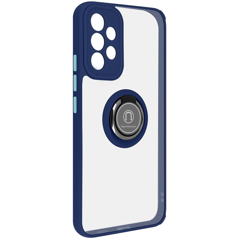 Cover Samsung Galaxy A33 5g Bimateria Anello Metallico Supporto Blu - Foto 5