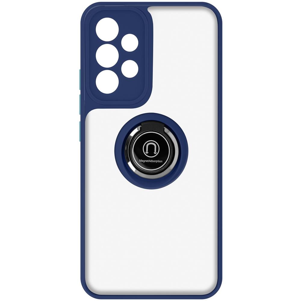 Cover Samsung Galaxy A33 5g Bimateria Anello Metallico Supporto Blu - Foto 1