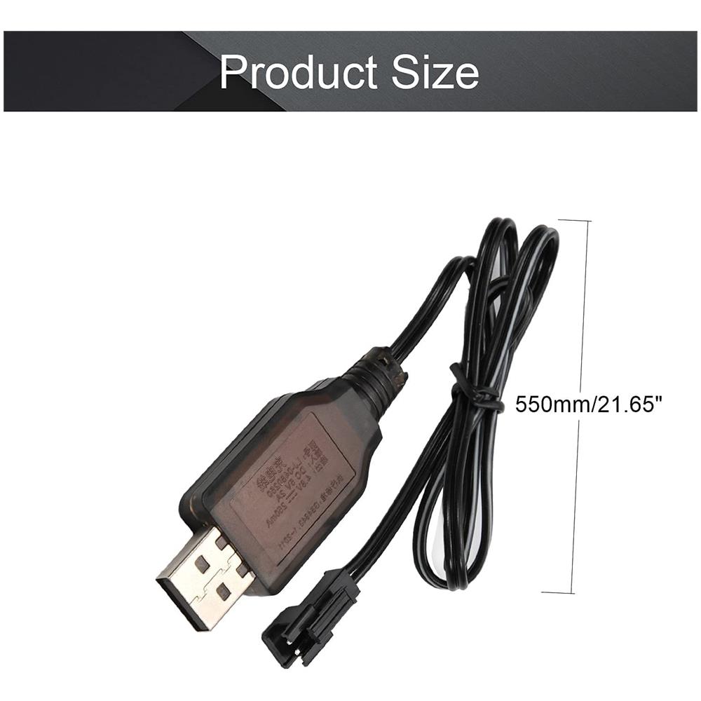 1 Pezzo Cavo Caricatore Usb Sm-2p 250mah Output Rc Auto Per Batterie 6v Ni-mh - Foto 2