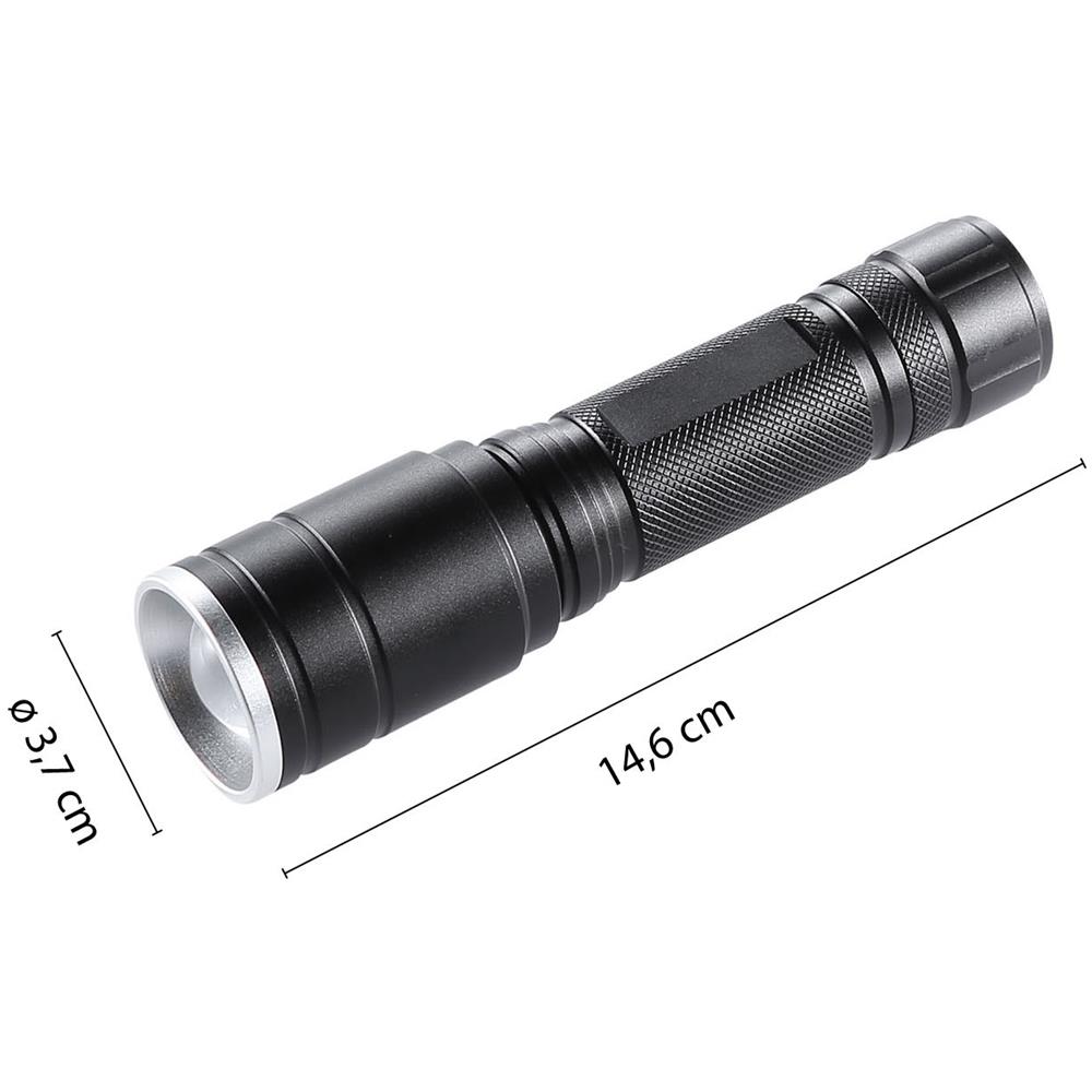 Hunter: Torcia Ricaricabile Led 5w Con Funzione Zoom. - Foto 1