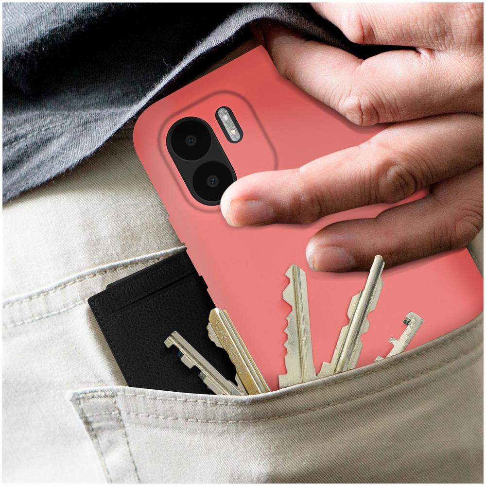 Cover Per Xiaomi Redmi A1 E A2 In Silicone Semi-rigido Soft-touch Rosa - Foto 5