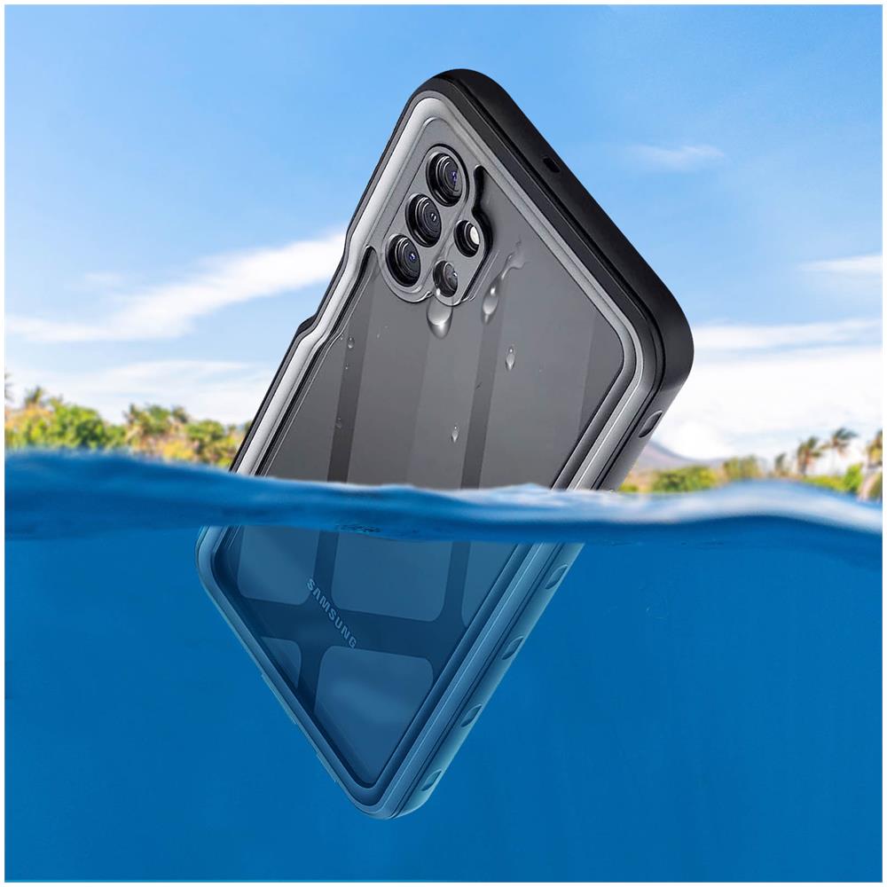 Cover Completa Per Samsung Galaxy A32 5g Waterproof Bordo Nero - Foto 5