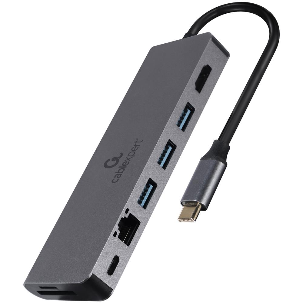 Hub di Interfaccia A-CM-COMBO5-05 USB 3.2 Gen 1 Type-C 5000 Mbit /s Colore Grigio - Foto 1