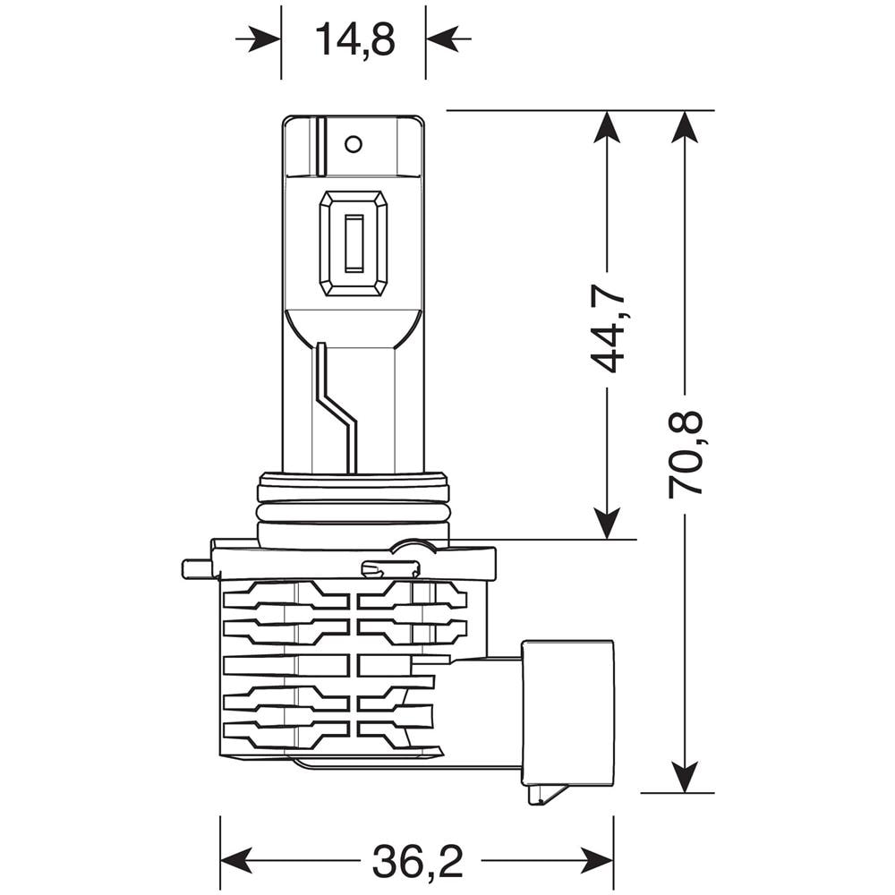 9/32v Halo Led Serie 10 Halo Killer - (h10-hb3 9005) - 20w - P20d - 2 Pz - Scatola - Foto 2