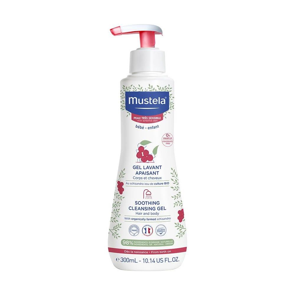 Gel Detergente Lenitivo Corpo E Capelli 300ml Pelle Molto Sensibile Mustela - Foto 1