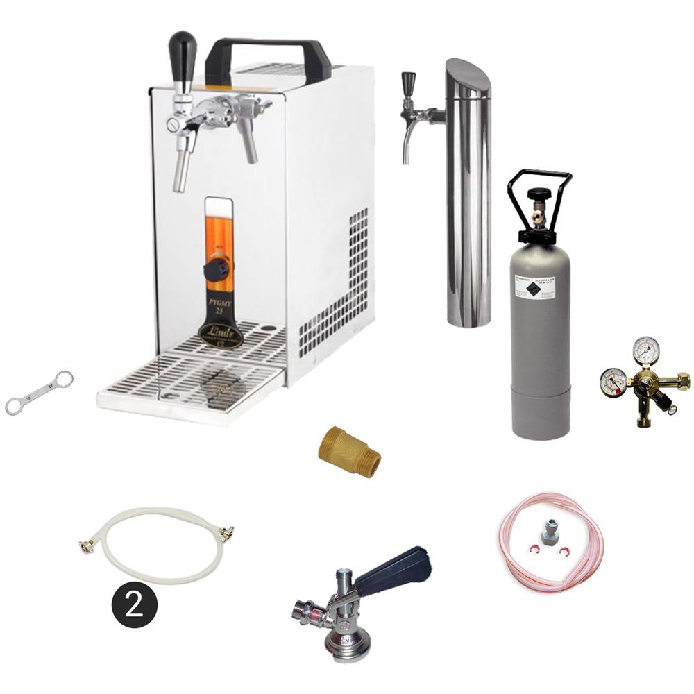Set Completo - Spillatore Birra - Pygmy 25 Le, Dispenser Birra, Macchina Per Birra 1-linea, 30 Litri /h - Green Line, Keg:key, Keg - Foto 1