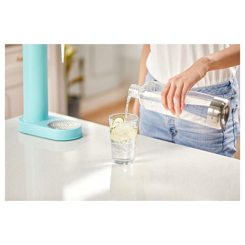 ADD912/10 borraccia Uso quotidiano 1000 ml Polietilene tereftalato (PET), Acciaio inossidabile Acciaio inossidabile, Trasparente - Foto 5