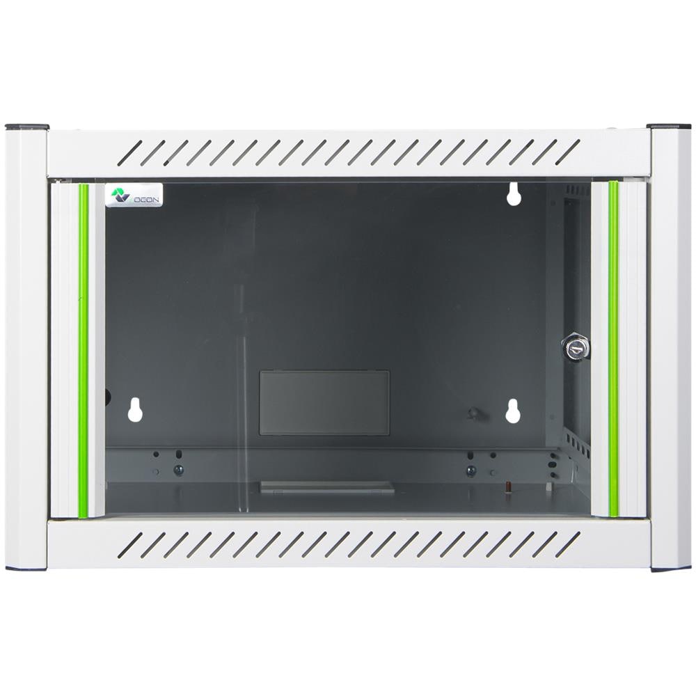 Armadio Rack 19'' a muro 6 unità sezione unica prof. 600mm Colore Bianco - Foto 1