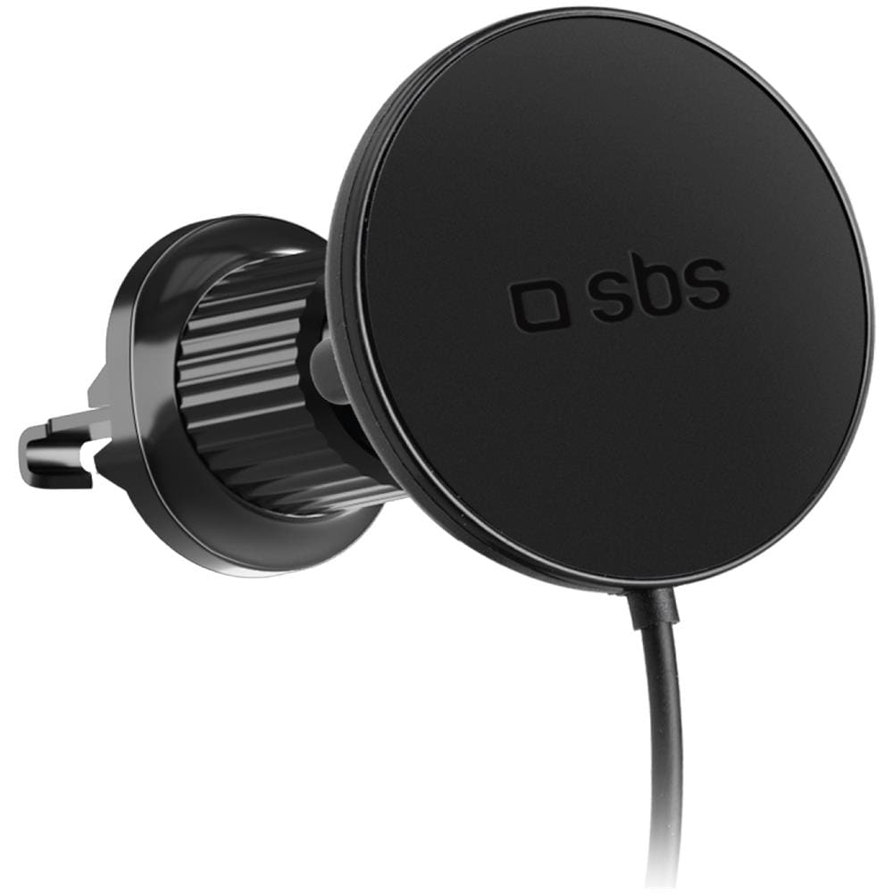 TESUPPMAG15WVENT Caricabatterie per dispositivi mobili Smartphone Nero Accendisigari Carica wireless Auto - Foto 1