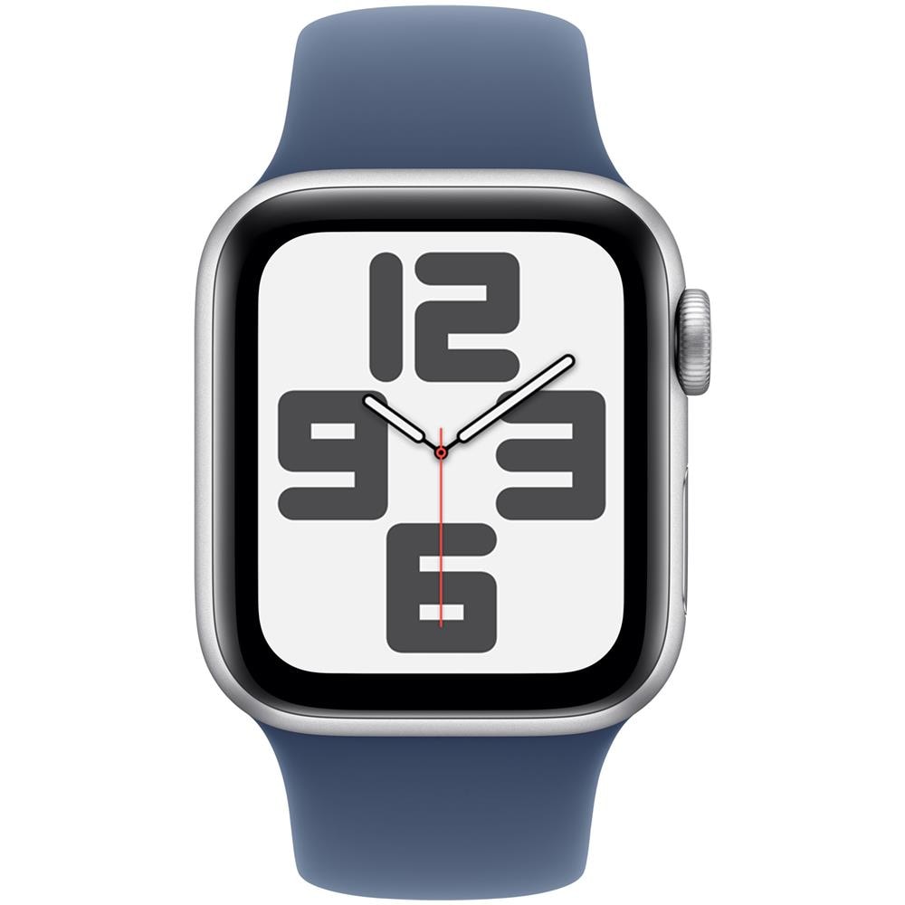 Watch SE (Gen 2) 40mm GPS + Cellular Silver Aluminium Case con Cinturino Denim Sport Band Misura: S /M - Foto 1