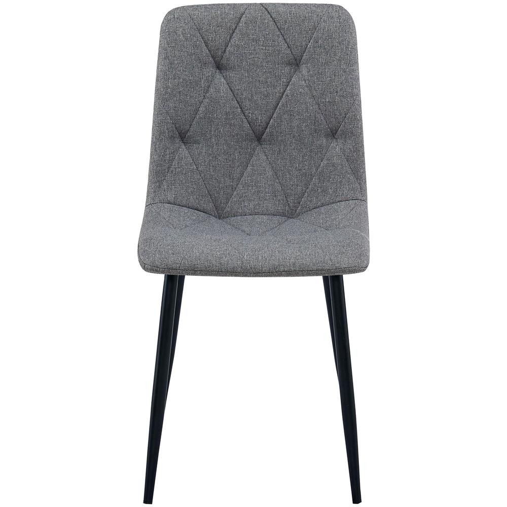 Sedia imbottita TYRA - Elegante grigio scuro per soggiorno, cucina, sala da pranzo - Foto 2