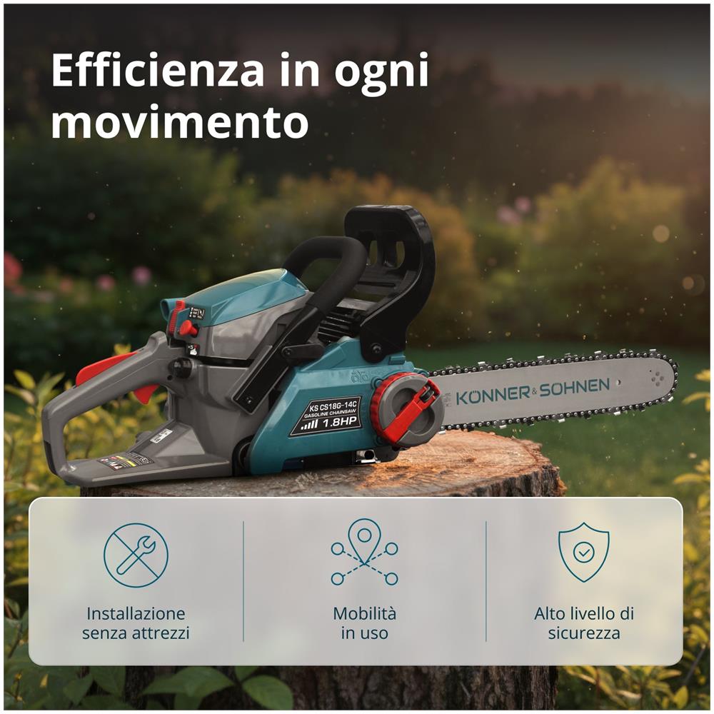 Motosega A Benzina Ks Cs18g-14c - Foto 2