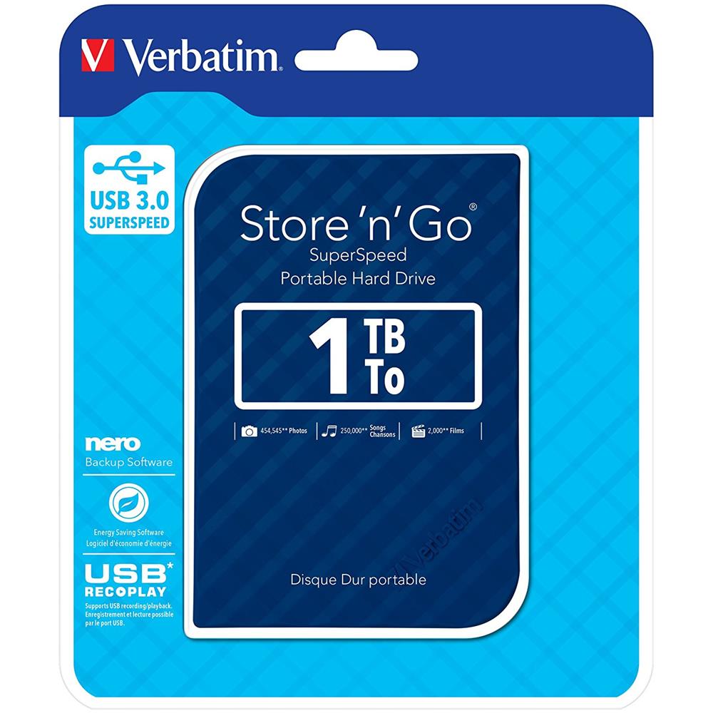 Hard Disk Portatile 1 TB Intefaccia USB 3.0 Colore Blu - Foto 3