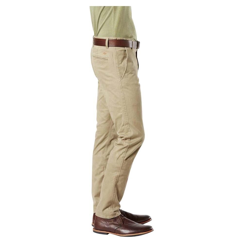 Pantaloni Dockers Alpha Khaki Skinny Tapered L30 Abbigliamento Uomo W32-l30 - Foto 3