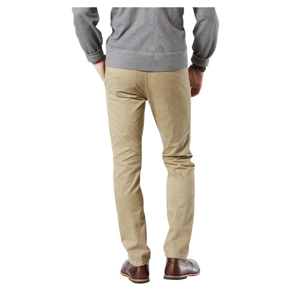 Pantaloni Dockers Alpha Khaki Skinny Tapered L30 Abbigliamento Uomo W32-l30 - Foto 2