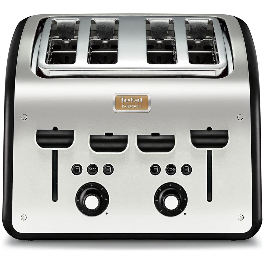 Tostapane TT770811 a 4 Fette Potenza 1700 W Colore Nero / Acciaio Inox - Foto 1