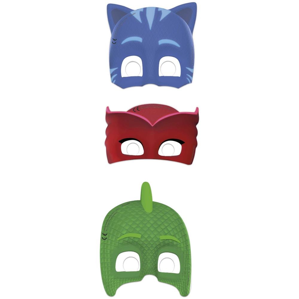 Maschera Carnevale Di Carta Pj Mask 6 Pezzi - Foto 2