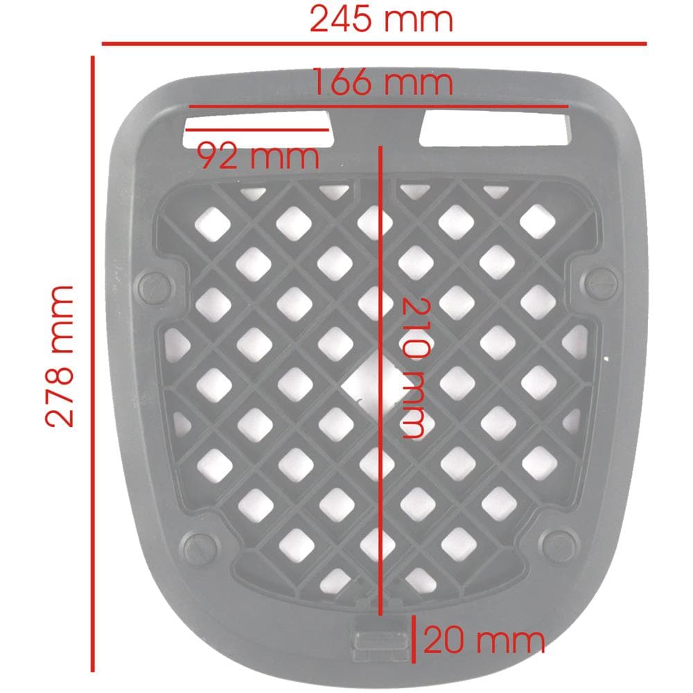 Piastra Per Bauletto Moto Scooter Baule Valigia Rigida Universale Top Case - Foto 3