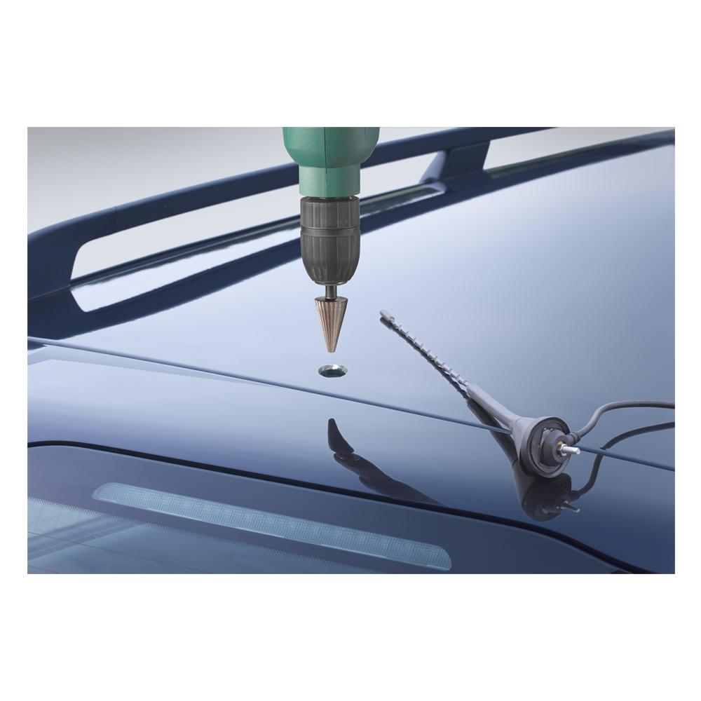 524010, Drill, Punta da trapano a cono, Non-ferrous metal, Plastica, Legno, Acciaio al carbonio, Attacco cilindrico, Nero - Foto 3