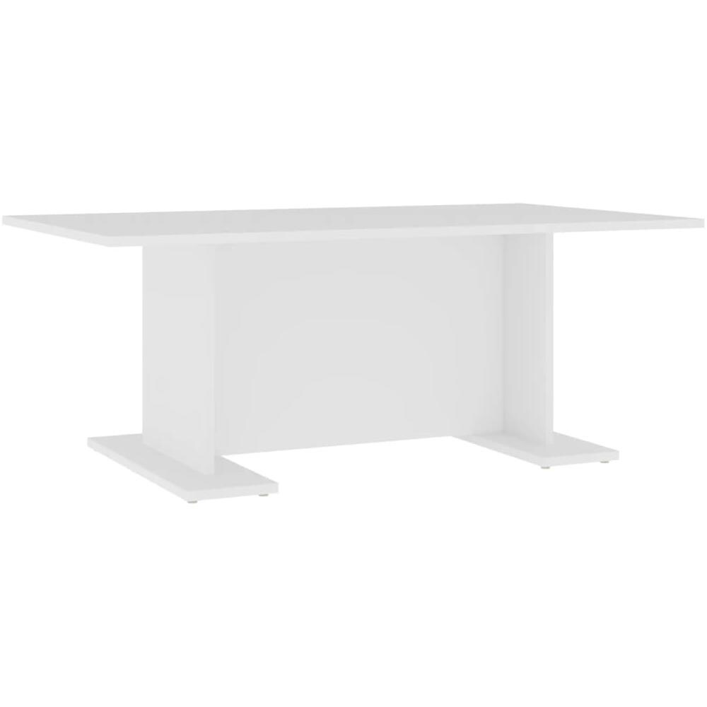 Tavolino da Salotto Bianco 103,5x60x40 cm in Legno Multistrato - Foto 2