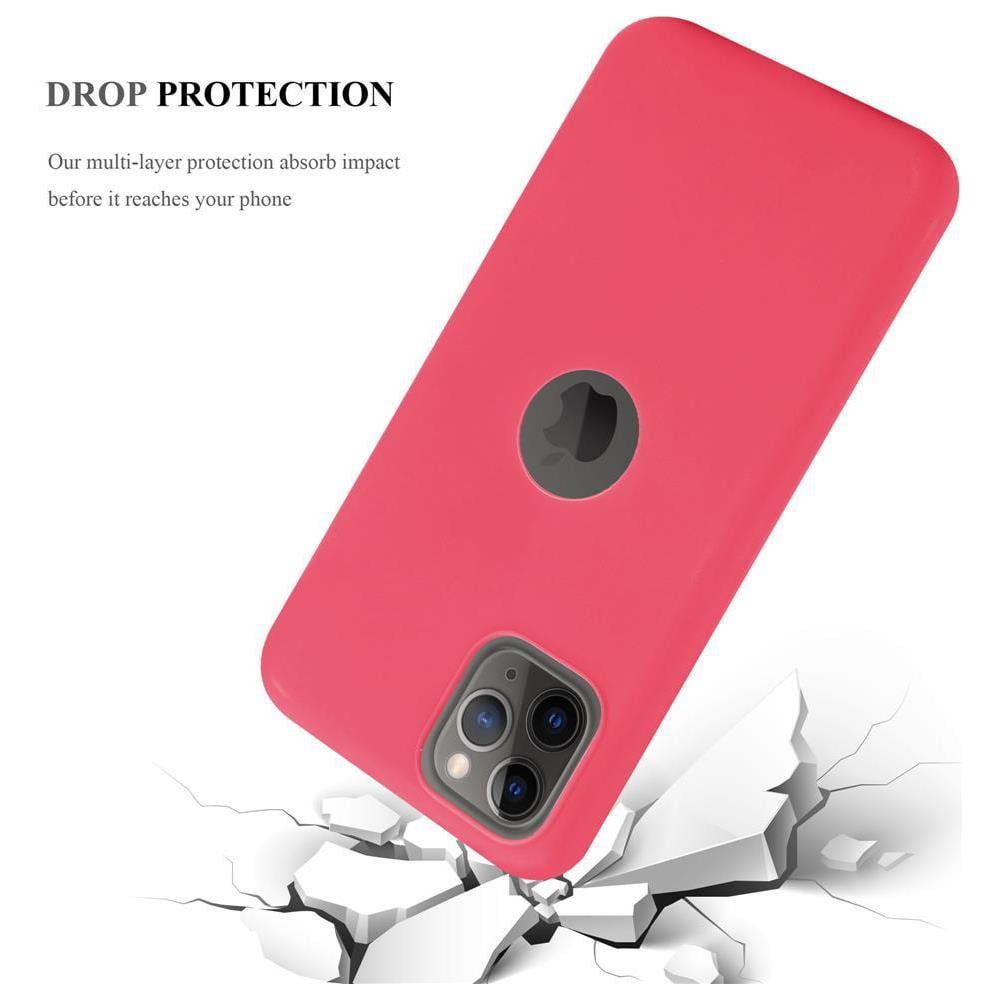 Custodia Compatibile Con Apple Iphone 11 Pro Max (xi Pro Max) In Candy Rosso - Coperchio Protettivo In Silicone Tpu Flessibile - Foto 8