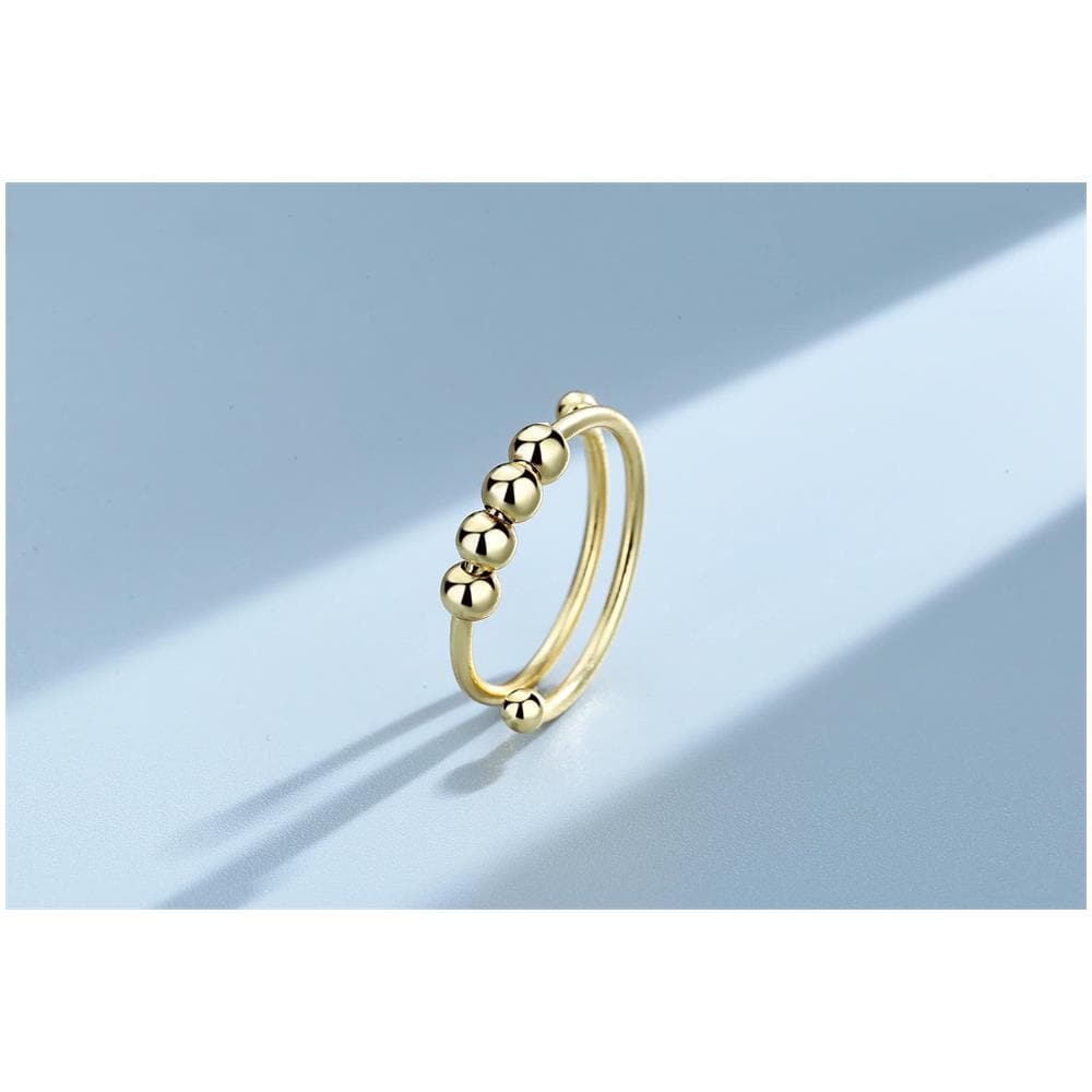Anello Antistress Regolabile Rame Argento Gold - Foto 2