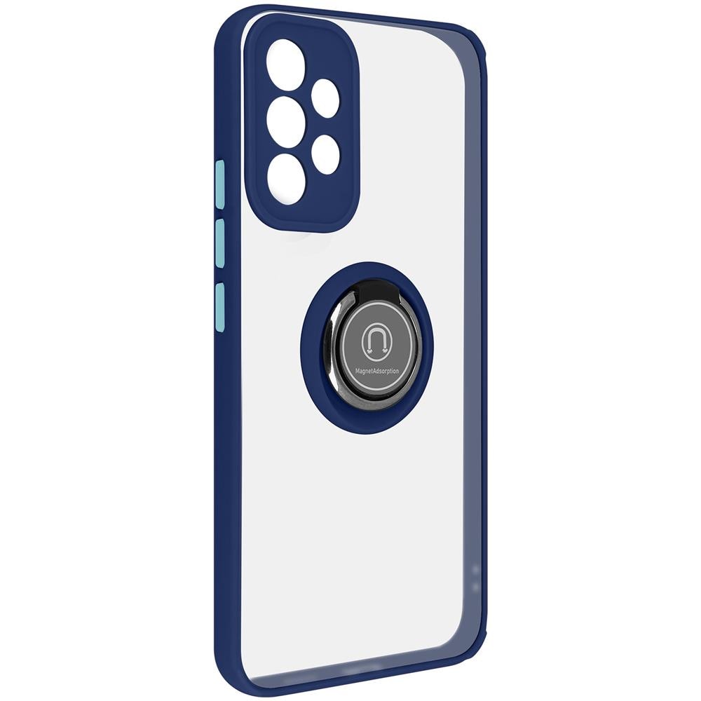 Cover Samsung Galaxy A53 5g Bimateria Anello Metallico Supporto Blu - Foto 5