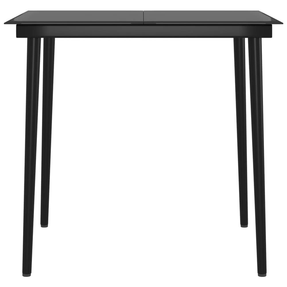 Set Da Pranzo Per Giardino 3 Pz Con Cuscini Nero - Foto 2