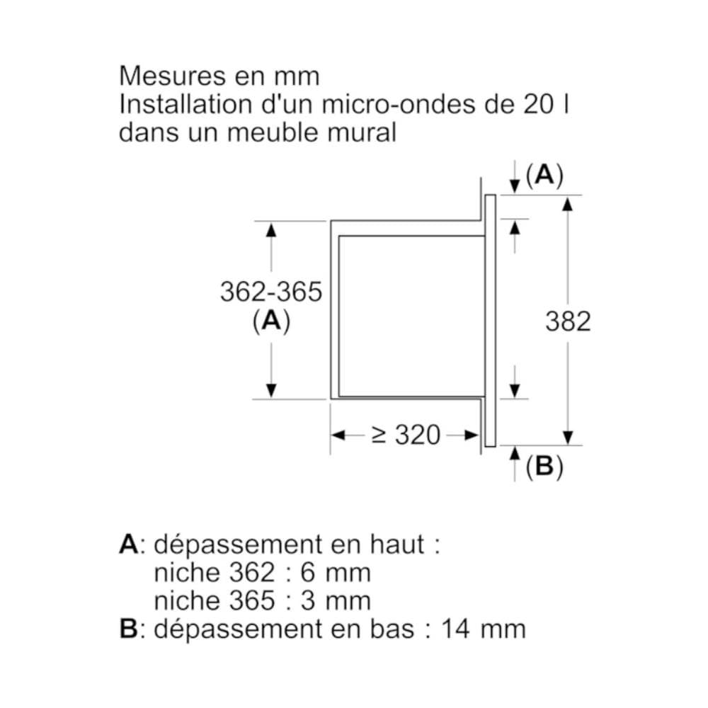 Forno Microonde da Incasso BF523LMB3, con Capacità 20 Litri Potenza 800 Watt Colore Nero / Acciaio Inox - Foto 4