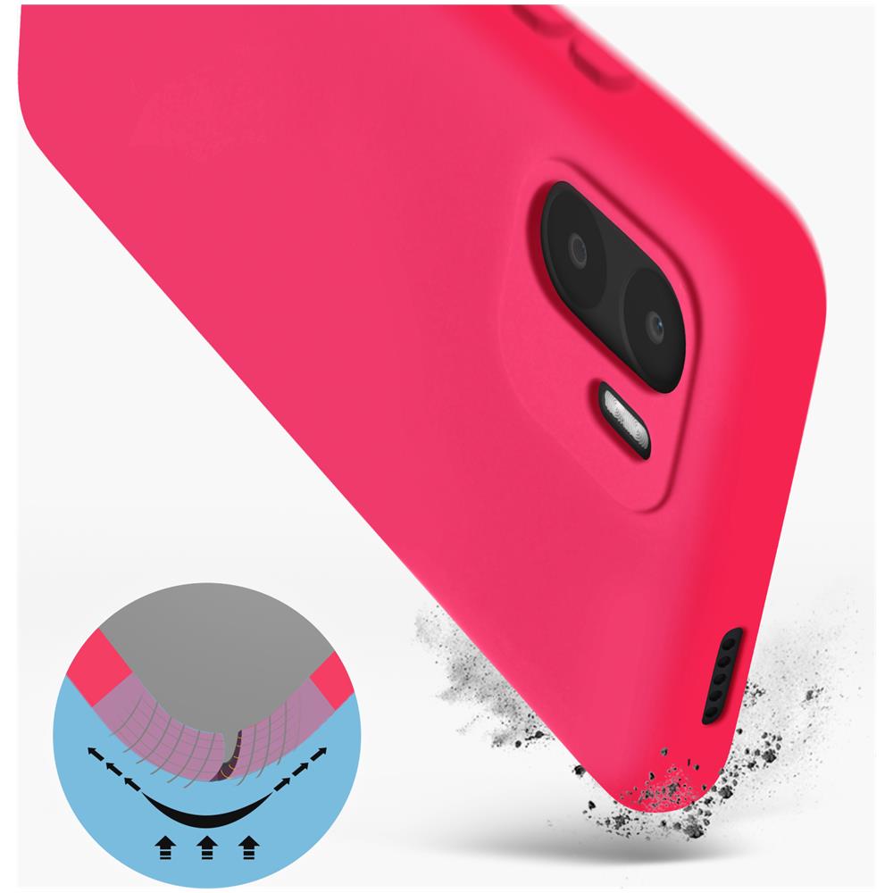 Cover Per Xiaomi Redmi A1 E A2 In Silicone Semi-rigido Soft-touch Corallo - Foto 5