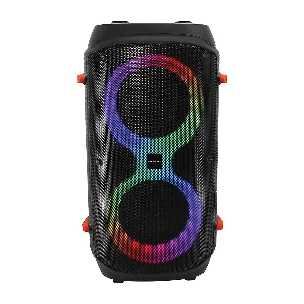 PartySpeaker PS120 Karaoke Potenza 120 W Bluetooth con Luci LED Multicolore - Nero - Foto 1