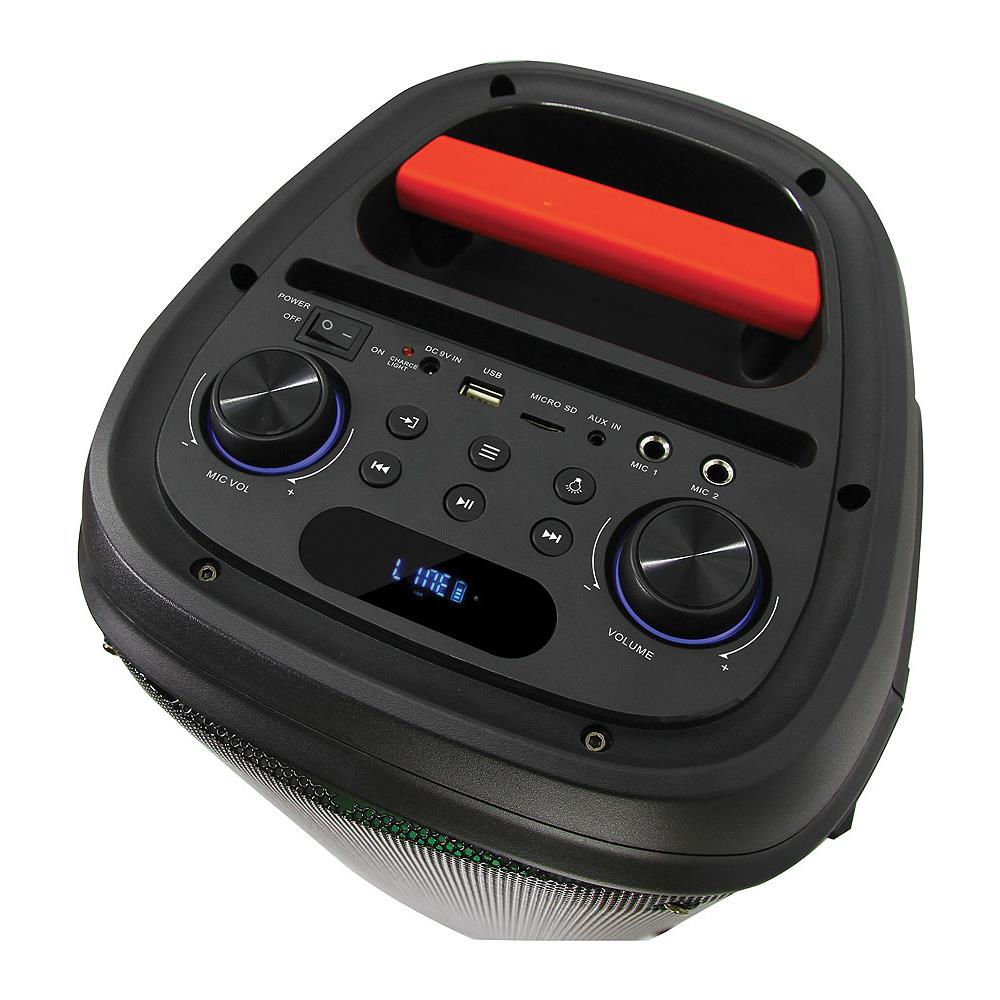 PartySpeaker PS120 Karaoke Potenza 120 W Bluetooth con Luci LED Multicolore - Nero - Foto 4