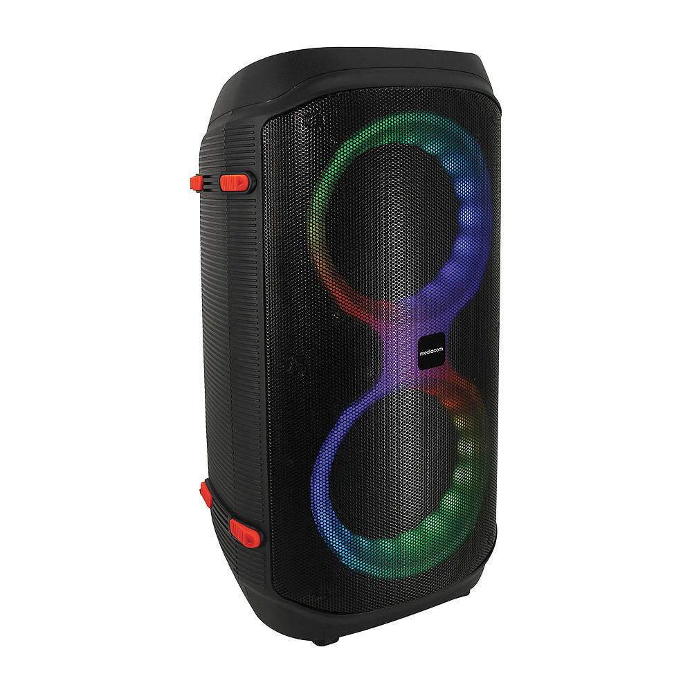 PartySpeaker PS120 Karaoke Potenza 120 W Bluetooth con Luci LED Multicolore - Nero - Foto 2