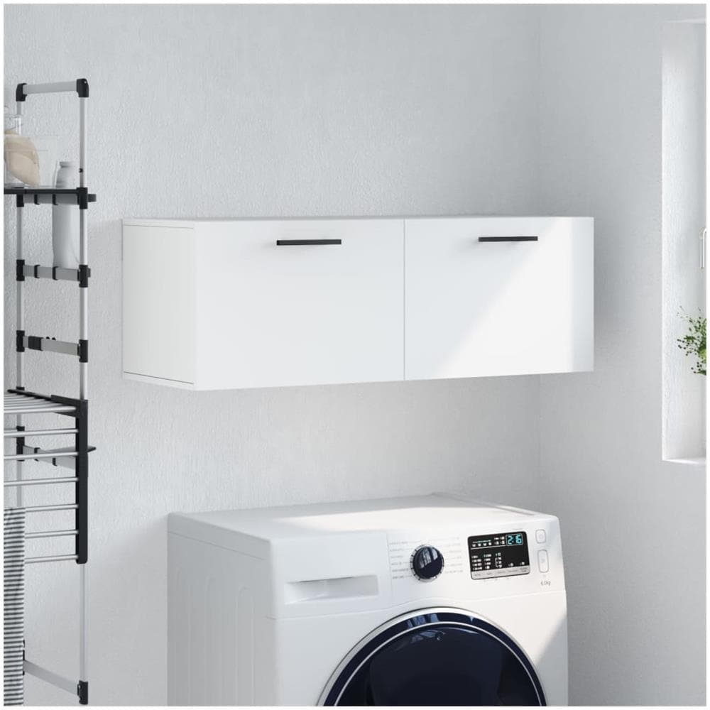 Mobile A Parete Bianco 100x36,5x35 Cm In Legno Multistrato - Foto 1