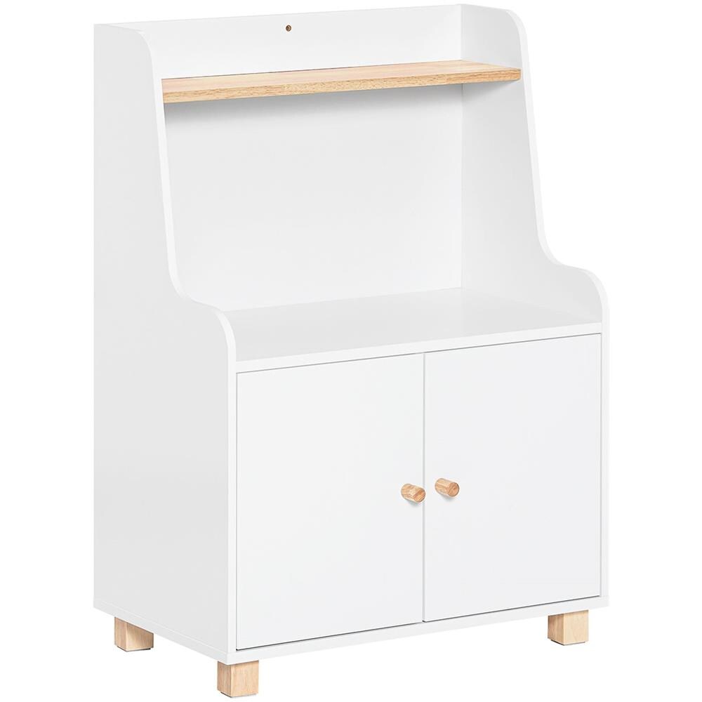 Comodino Per Bambini Scaffale Per Cameretta Per Bambini Mobili Per Cameretta Bianco 60x35x87cm Kmb84-w - Foto 1