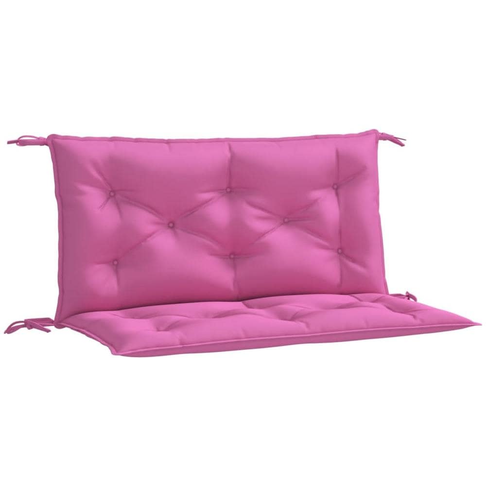 Cuscini Per Panca Da Giardino 2 Pz Rosa 100x50x7 Cm In Tessuto - Foto 2