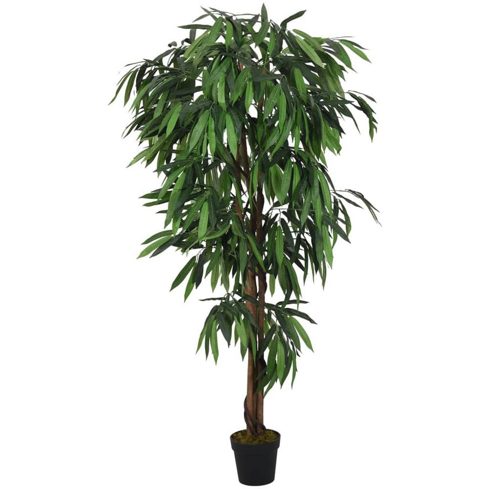 Albero Mango Artificiale 450 Foglie 120 Cm Verde - Foto 1