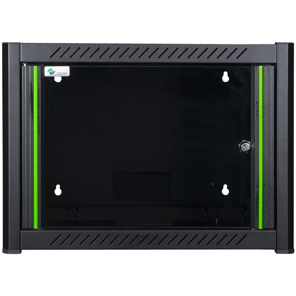 Armadio Rack 19' 'RWM06U45BL a muro 6 unità sezione unica prof 600mm Colore Nero - Foto 1