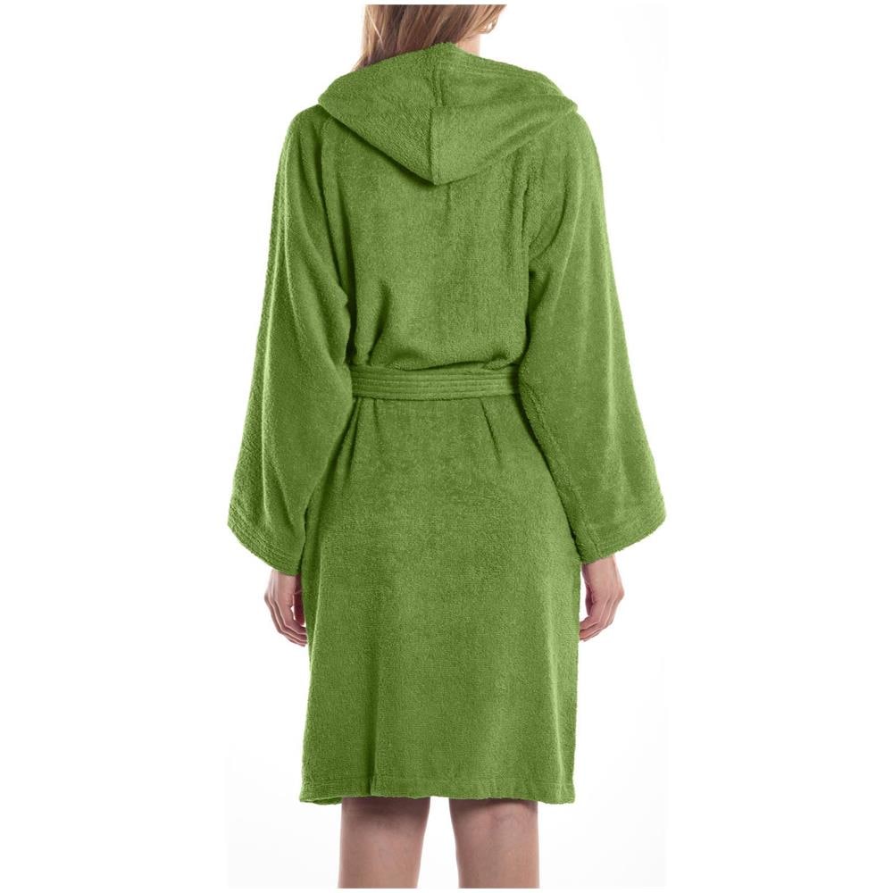 Accappatoio Con Cappuccio Spugnissima Minorca In Cotone Colore Verde Misura 3xl - Foto 3