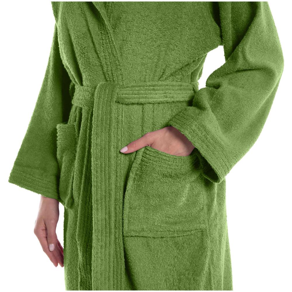 Accappatoio Con Cappuccio Spugnissima Minorca In Cotone Colore Verde Misura 3xl - Foto 1