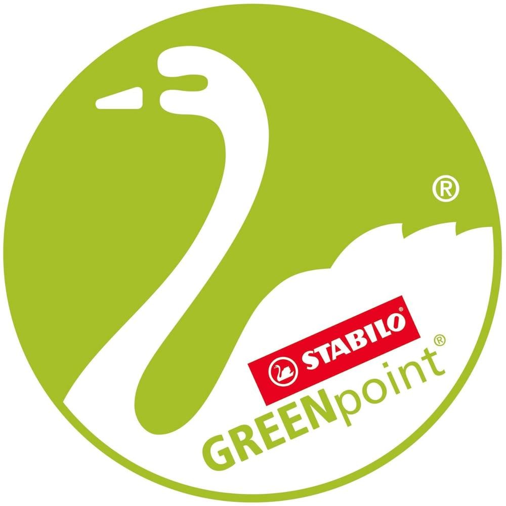 GREENpoint - Penna Ecosostenibile con punta in fibra - CO2 neutral - Astuccio da 4 - Colori assortiti - Foto 8