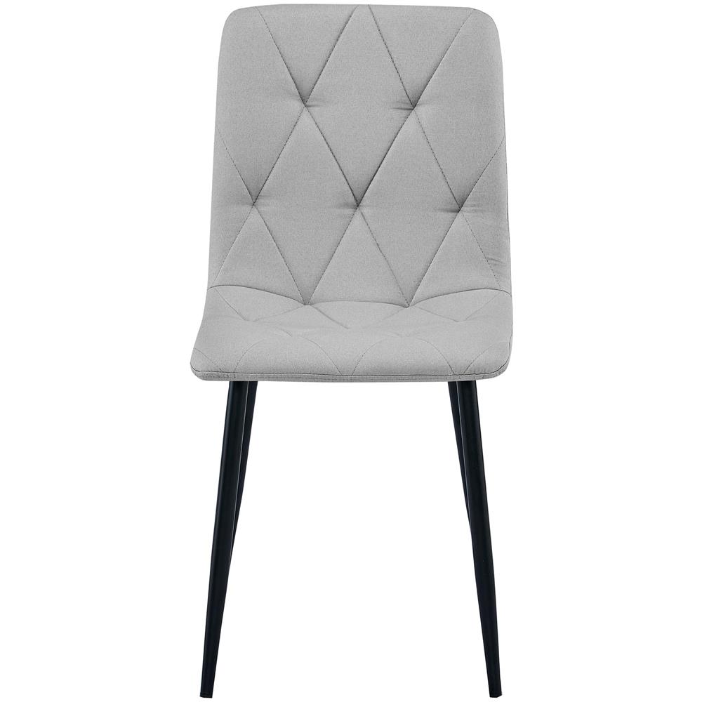 Sedia imbottita TYRA - Elegante grigio chiaro per soggiorno, cucina, sala da pranzo - Foto 2