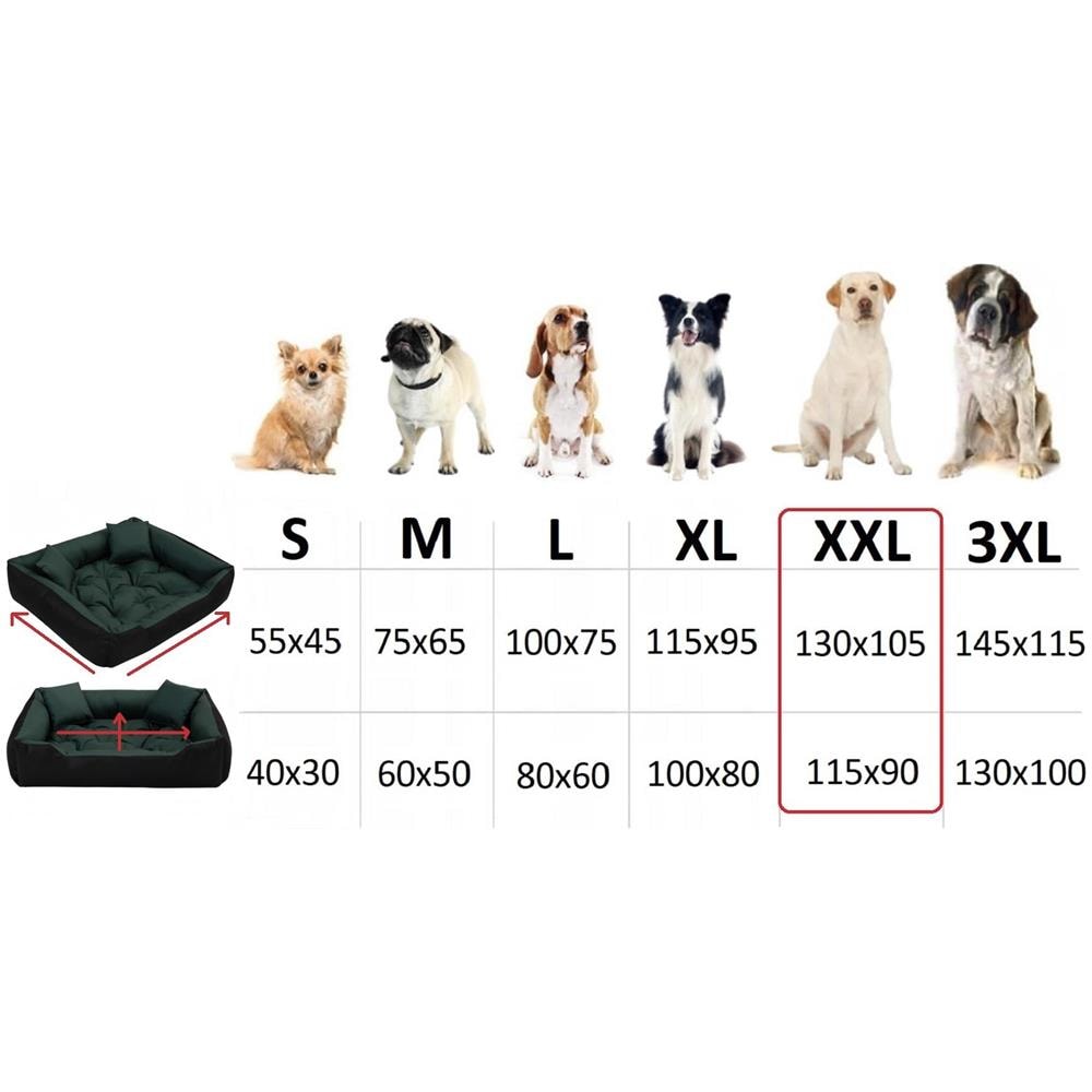 XXL ECCO Letto per cani impermeabile verde - Foto 8